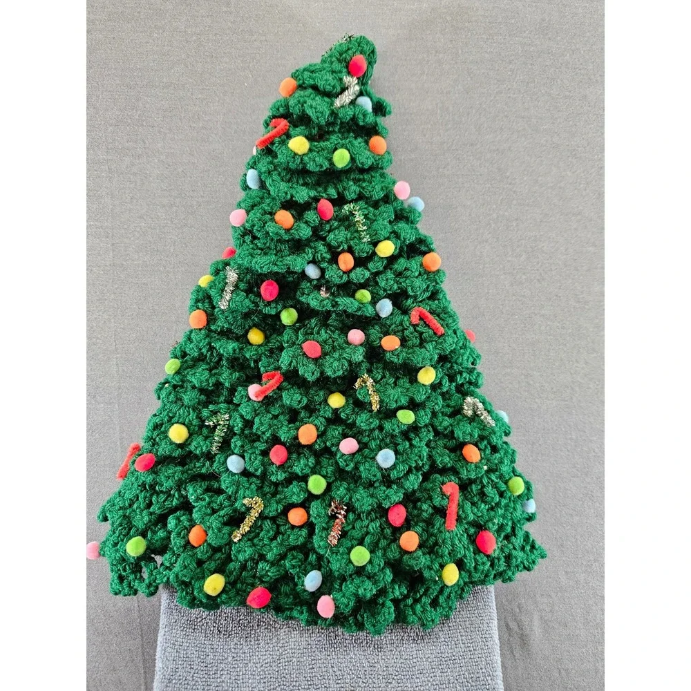Handmade vintage Crochet Christmas Tree Ornaments Festive Holiday Accessory